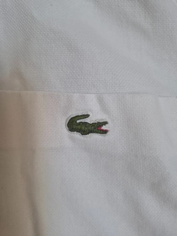 Lacoste Camisa Vintage Oxford Branca Tamanho L – photo 11